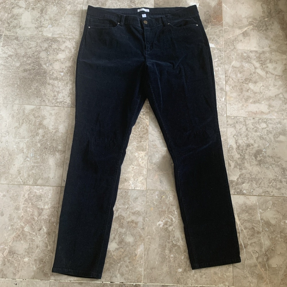 New York & Company Pants Womens Size 16 Black Corduroy Stretch